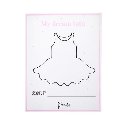 Design Your Own Tutu Coloring Sheets