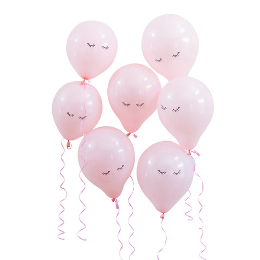 Pink Eyelash Balloons