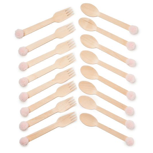 Bamboo Tulle Forks and Spoons