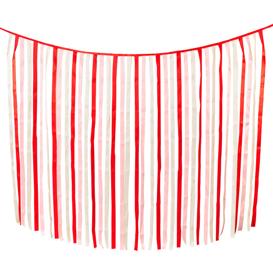 Ruby Red Ribbon Curtain